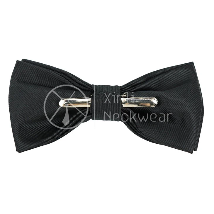 Black Clip Bow Tie