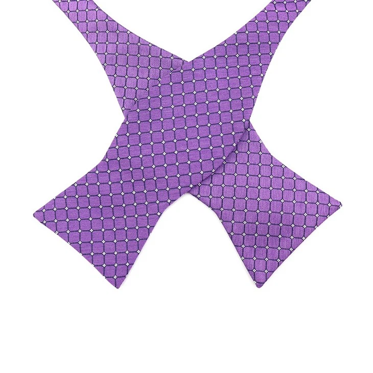 Purple Polka Dot Bow Tie