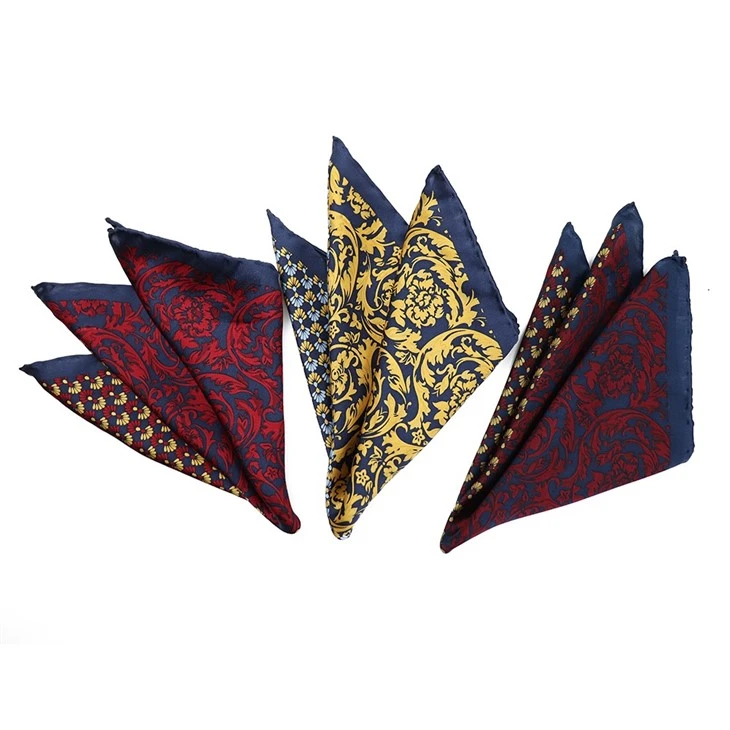 Hand Rolled Silk Pocket Square